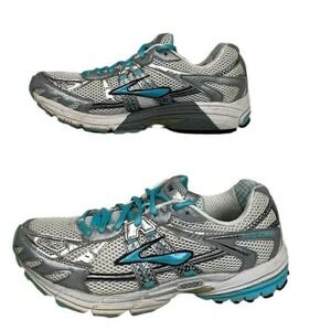 Brooks Ravenna 2 Women's‎ Running Shoes Silver Teal Lace Up Athletic Size 10.5